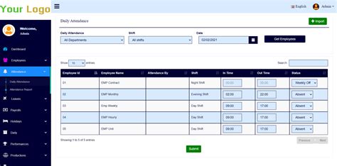 employee attendance monitoring system